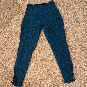 Beyond Yoga Teal Heather Leggings